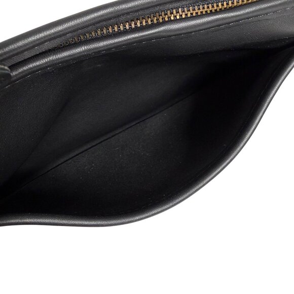 Vintage COACH Black Leather Wendie Swinger Crossbody Purse Bag 9031 + Hang Tag - Picture 9 of 14